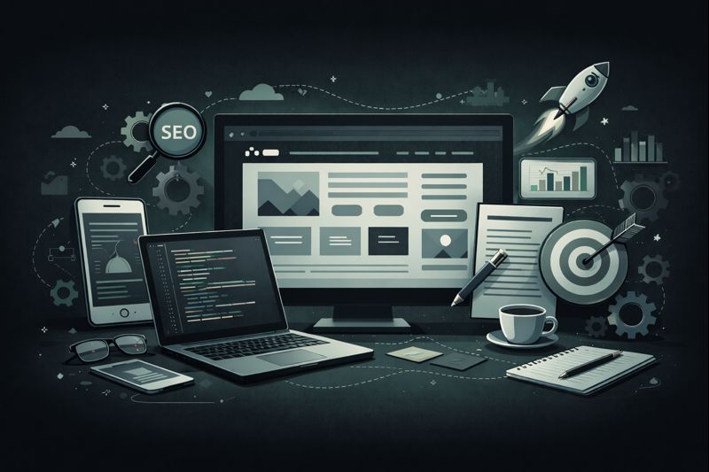 Hero Bild: Arbeitsplatz / Laptop